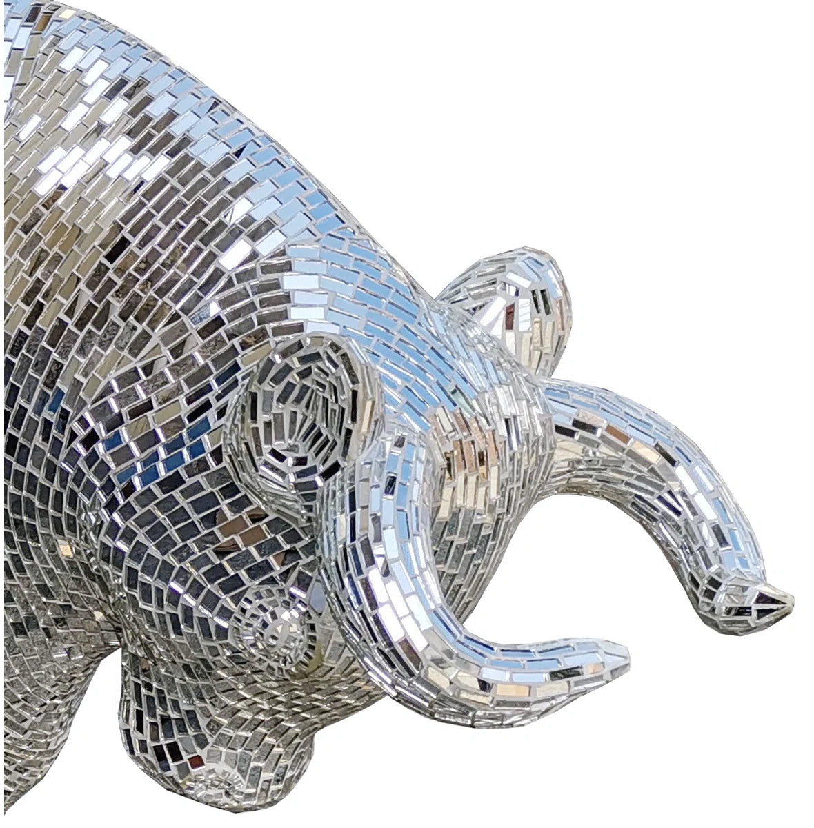 Wall Street Fighting Bull Sculpture Sliver