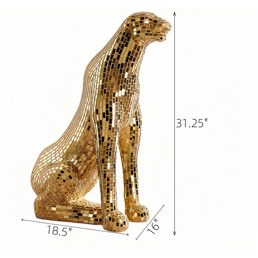 31.25" SITTING PANTHER