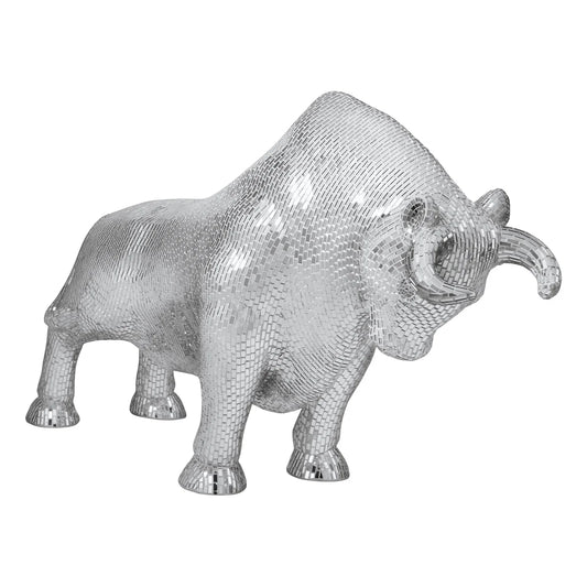 Wall Street Fighting Bull Sculpture Sliver